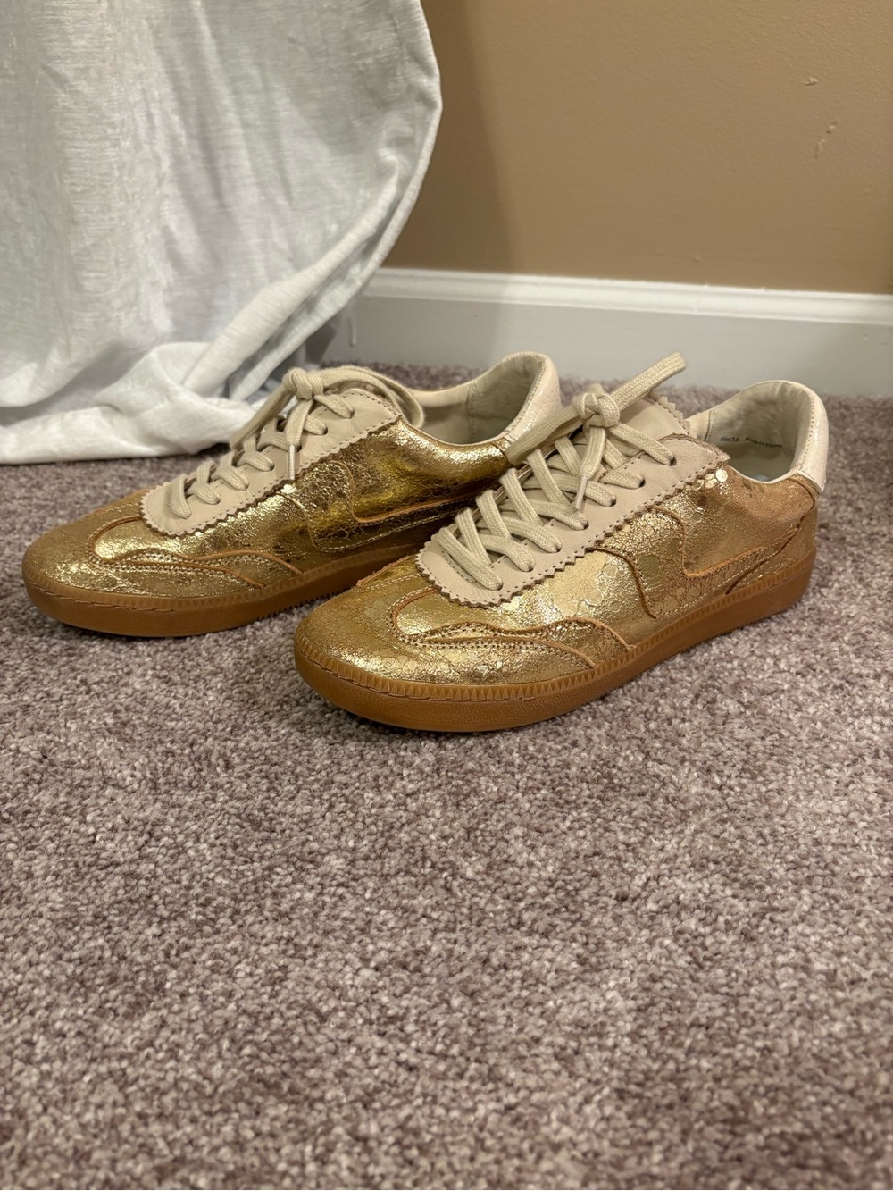 Gold Dolce Vita Sneakers
